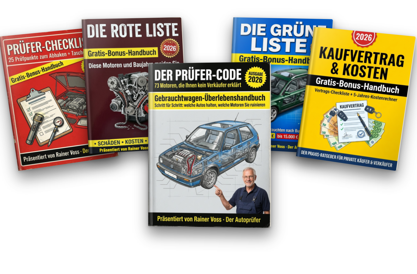 Das Handbuch mit seinen vier Bonus-Handbüchern